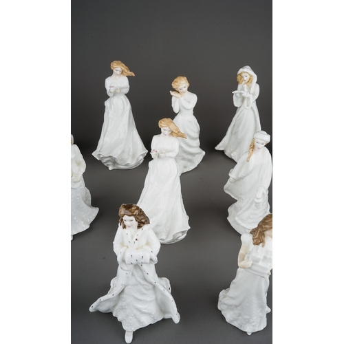 335 - 18 Royal Doulton figures from the Sentiments collection, each approx. 15 cm tall