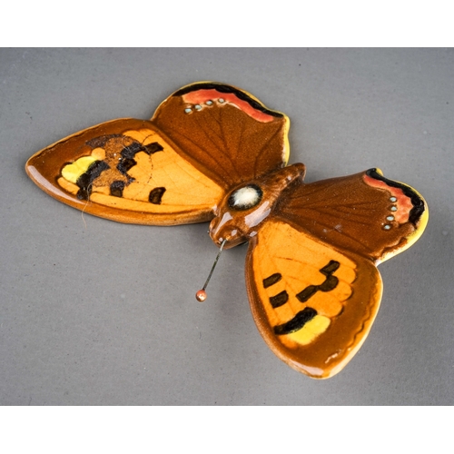 343 - A Beswick model of a Small Copper Butterfly  1493, stamped to reverse, approx 10cm wide, boxed