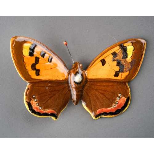 343 - A Beswick model of a Small Copper Butterfly  1493, stamped to reverse, approx 10cm wide, boxed