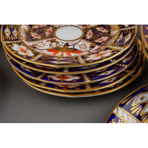 356 - A collection of early 20th Century Royal Crown Derby Old Imari 2451 pattern to include: ten saucers,... 