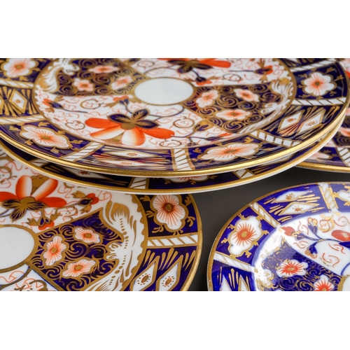 356 - A collection of early 20th Century Royal Crown Derby Old Imari 2451 pattern to include: ten saucers,... 