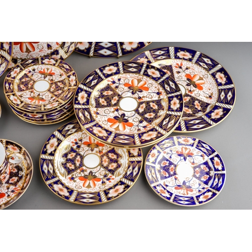 356 - A collection of early 20th Century Royal Crown Derby Old Imari 2451 pattern to include: ten saucers,... 