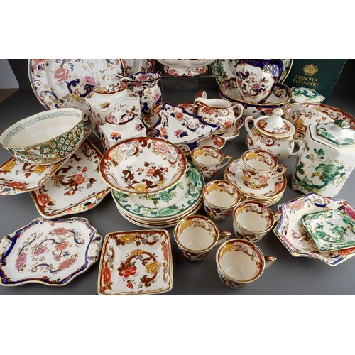 403 - Large collection of Masons Ironstone wares to include bowls, ginger jars and covers, jugs, 6 coffee ... 