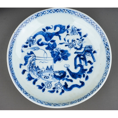 475 - A group of four Chinese Export plates to include: pair of famille rose plates decorated with crabs a... 