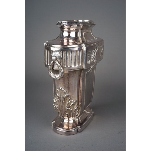 565 - A French silver plated Christofle Orfevrerie Gallia vase, of Classical design, stamped to underside,... 