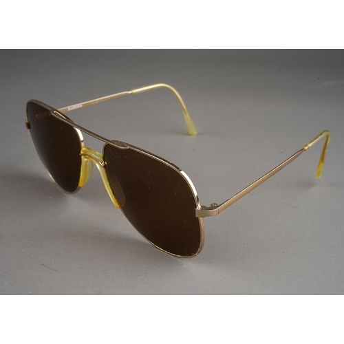 270A - A pair of Retro sunglasses etched Sunscene to one arm within Zeiss West Germany Metzler leatherette ... 