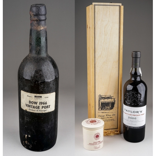 499B - A bottle of Vintage Dow Port 1966  x 75cl, bottled by Peatling & Cawdron of King’s Lynn  together wi... 