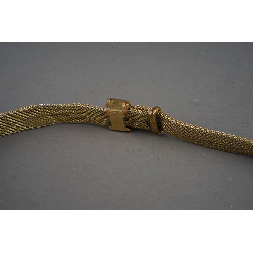 51 - A ladies 9ct yellow gold wristwatch with expandable 9ct strap, gross weight approx 13.8g; and a gold... 