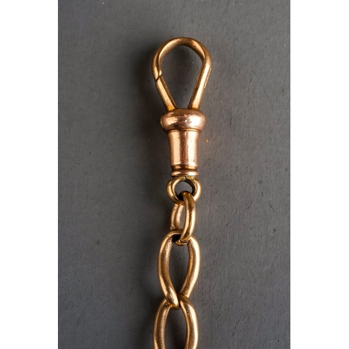 59 - 9ct gold Watch Chain, total weight 21.2.g, total length approx  43 cm , hallmarked to each link