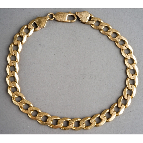 63 - 9 ct gold bracelet, weight 12.7g