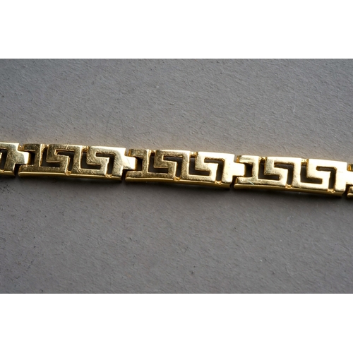 66 - Yellow metal bracelet, stamped 585 for 14 ct gold, total weight 5.5g