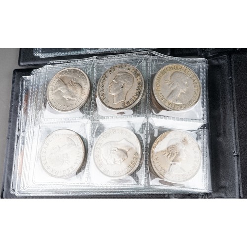 102 - Assorted British 20th Century coins mostly silver to include: George VI half crowns, EII half Crowns... 