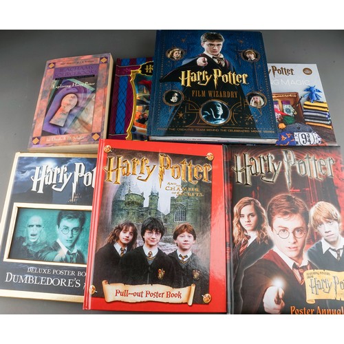 113 - A collection of Harry Potter books and publications to include: Harry Potter poster annual 2008; Dum... 