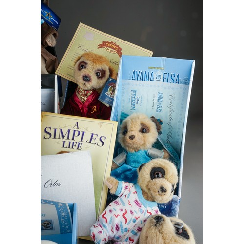 127 - Meerkat Movies: a collection of soft toys some limited edition including Star Wars, Frozen, Superman... 