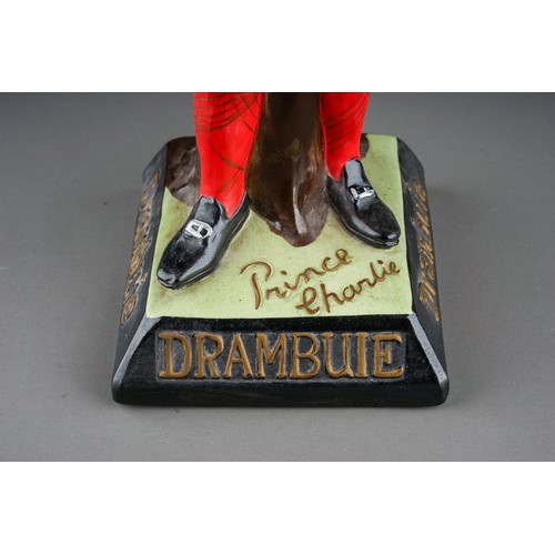 128 - DRAMBUIE WHISKY ADVERTISING FIGURE, depicting Bonnie Prince Charlie, ceramic, height approximately 3... 