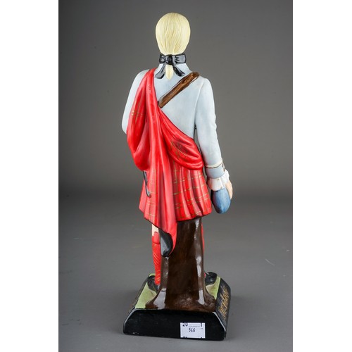 128 - DRAMBUIE WHISKY ADVERTISING FIGURE, depicting Bonnie Prince Charlie, ceramic, height approximately 3... 