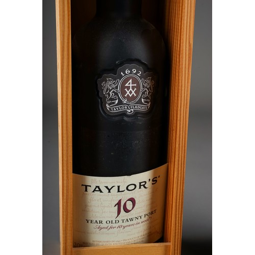 129 - Taylors 10 Year old tawny port together with Millennium Ale (Limited edition )(2)