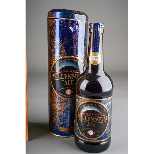 129 - Taylors 10 Year old tawny port together with Millennium Ale (Limited edition )(2)