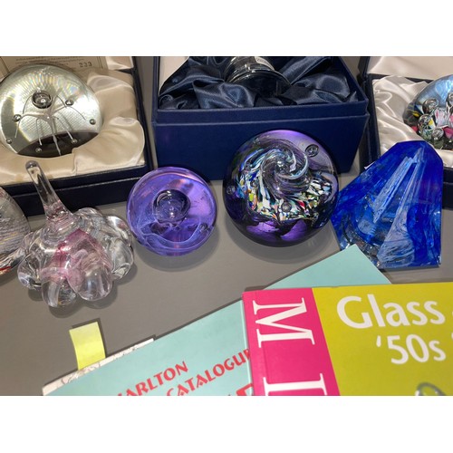 138 - A collection of Caithness glass mainly paperweight to include: 
1. boxed Carousel with Certificate, ... 