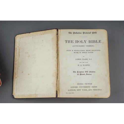 190 - Collection of 7 bibles to include one from 1895, 1918, 1891 together with The Complete works of Will... 