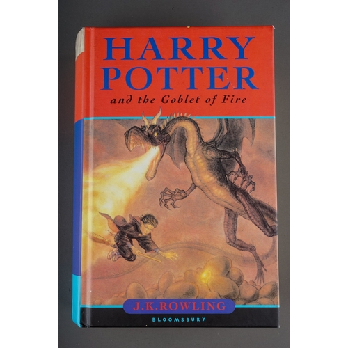 191 - Rowling, J.K., Harry Potter and the Goblet of Fire, first edition hardback, printing errors on pages... 