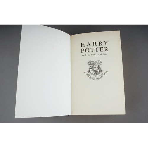 191 - Rowling, J.K., Harry Potter and the Goblet of Fire, first edition hardback, printing errors on pages... 