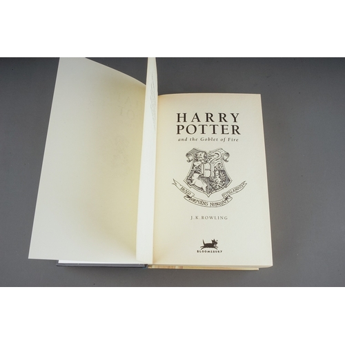 191 - Rowling, J.K., Harry Potter and the Goblet of Fire, first edition hardback, printing errors on pages... 