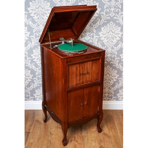 267 - A cased 'Columbia Grafanola' gramophone 106cm high, 57cm wide