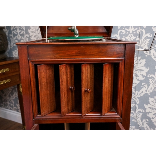 267 - A cased 'Columbia Grafanola' gramophone 106cm high, 57cm wide