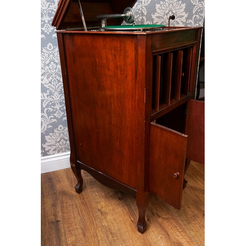 267 - A cased 'Columbia Grafanola' gramophone 106cm high, 57cm wide