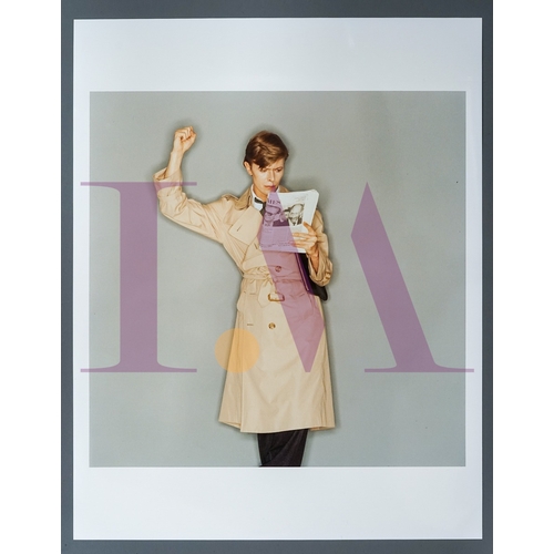 280 - DAVID BOWIE In Japan 1980 Raincoat x 4 Sukita Photographs. Full colour with David Bowie in a Raincoa... 