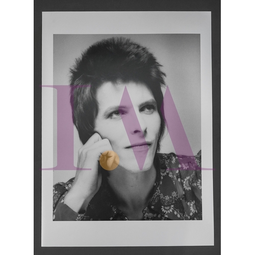 287 - DAVID BOWIE - 1972 SUKITA first meeting Photographs.
2 x Large 42 x 30 cm black and white photograph... 