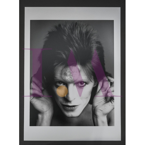 291 - DAVID BOWIE 1973 Photos Sukita B&W of David touching his ears from the era of `The World of David Bo... 