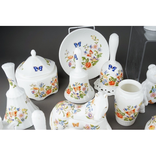 579 - Approximately thirty-nine pieces of Aynsley 'Cottage Garden' pattern giftware, including a quantity ... 