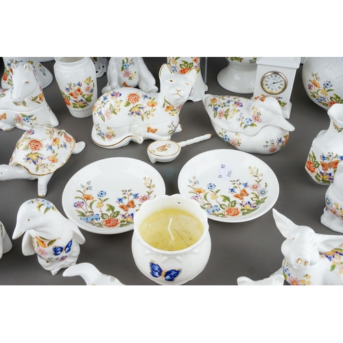 579 - Approximately thirty-nine pieces of Aynsley 'Cottage Garden' pattern giftware, including a quantity ... 