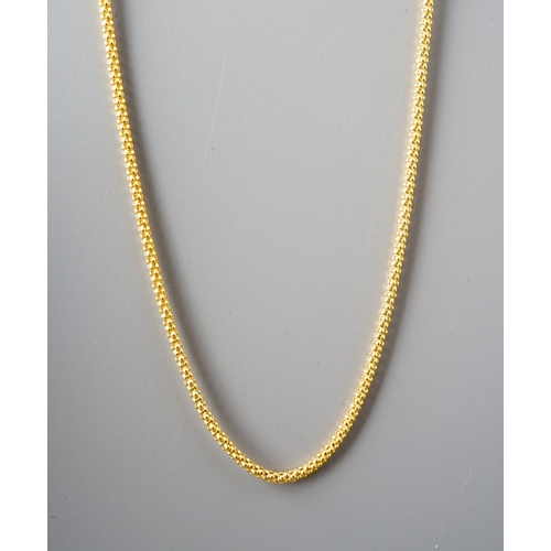 29 - A 9ct yellow gold Spiga chain, 45cm long, gross weight approx 3.2g