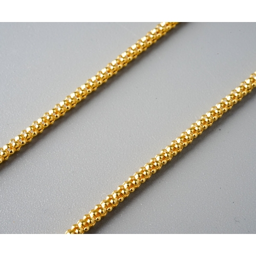 29 - A 9ct yellow gold Spiga chain, 45cm long, gross weight approx 3.2g