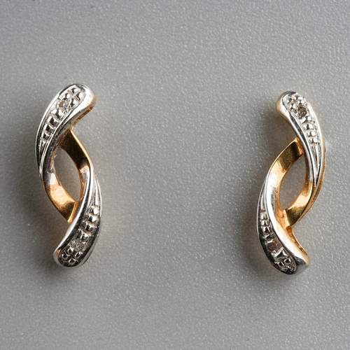 183 - 9 ct Diamond Earrings