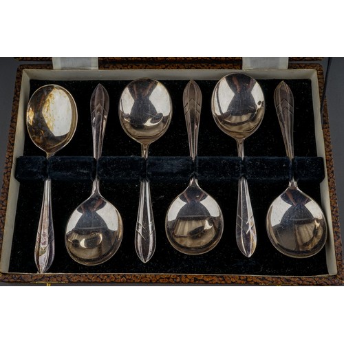 262 - A small collection of silver and EPNS, including a pair of Edwardian silver conical posy vases, with... 