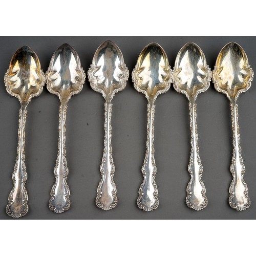 287 - Cased set of 6 hallmarked sterling silver tea spoons, Sheffield 1902