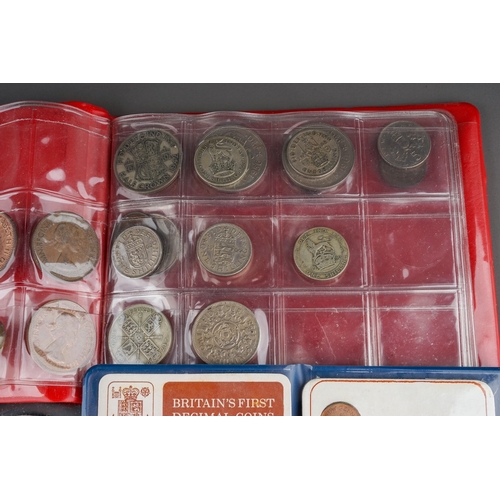 296 - A small collection of coins including three £5 coins and four £2 coins, assorted commemorative crown... 