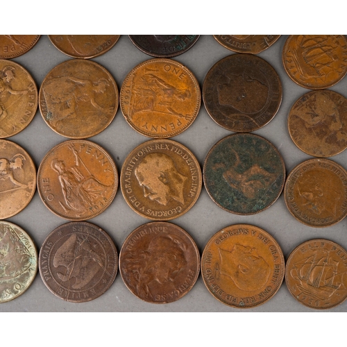 301 - A small collection of late 18th to 20th century British and foreign coins including 1851 copper Stat... 