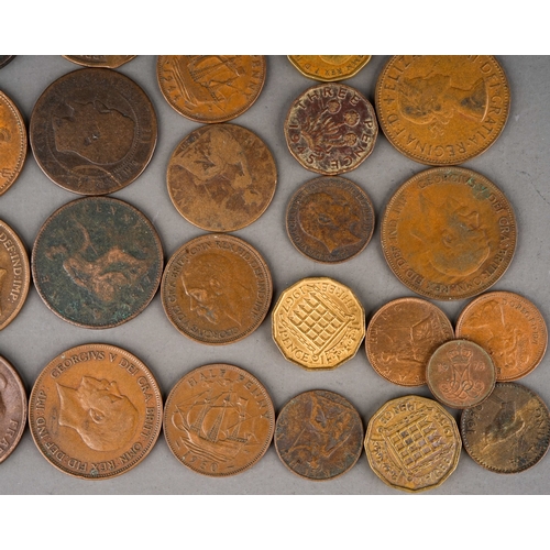 301 - A small collection of late 18th to 20th century British and foreign coins including 1851 copper Stat... 