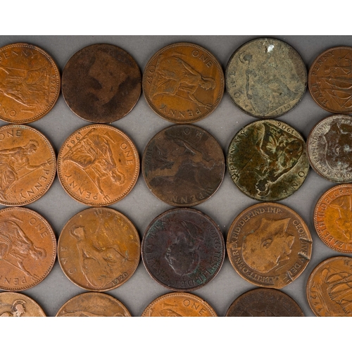 301 - A small collection of late 18th to 20th century British and foreign coins including 1851 copper Stat... 