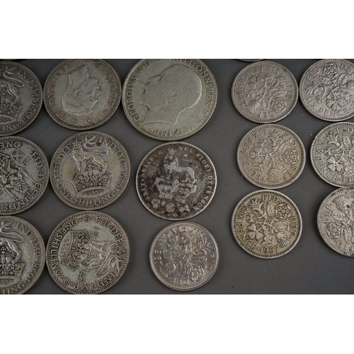 307 - Collection of silver coins