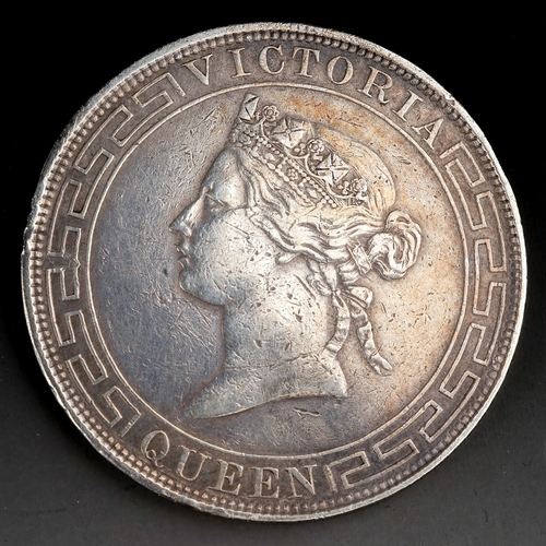 308 - 1868 Queen Victoria Hong Kong one dollar coin