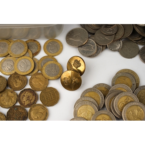 310 - Large quantity of British and European coinage to include pennies ect.