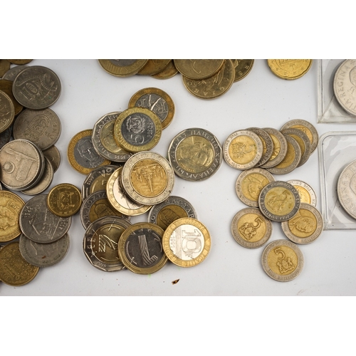 310 - Large quantity of British and European coinage to include pennies ect.