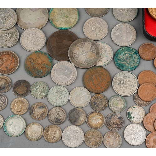 311 - A collection of coins, including pre and post 1947; copper; etc, commemorative