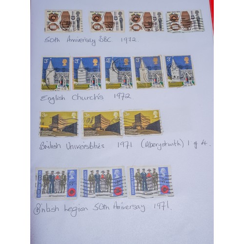 319 - A collection of coins and stamps in folder and loose, coins include fifty seven £2 coins, approximat... 